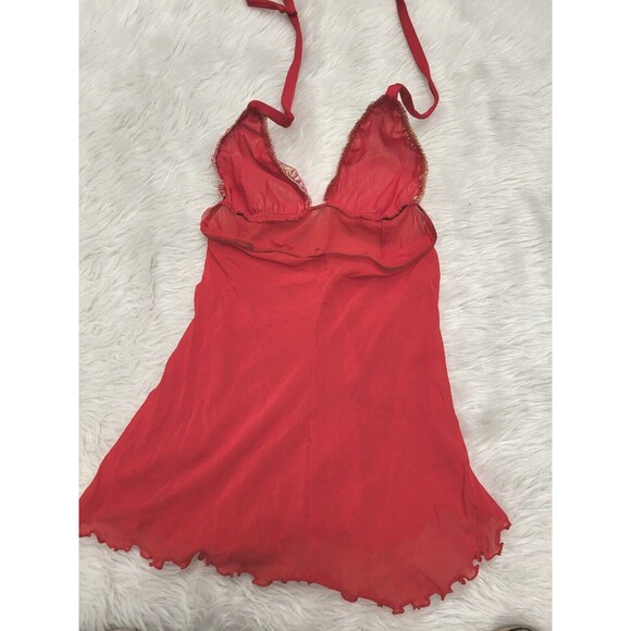 Exotic Handmade Cherry Red Babydoll Dancewear 2 Piece Set Size Small/Medium - Picture 5 of 7